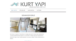 Desktop Screenshot of kurtyapiinsaat.com